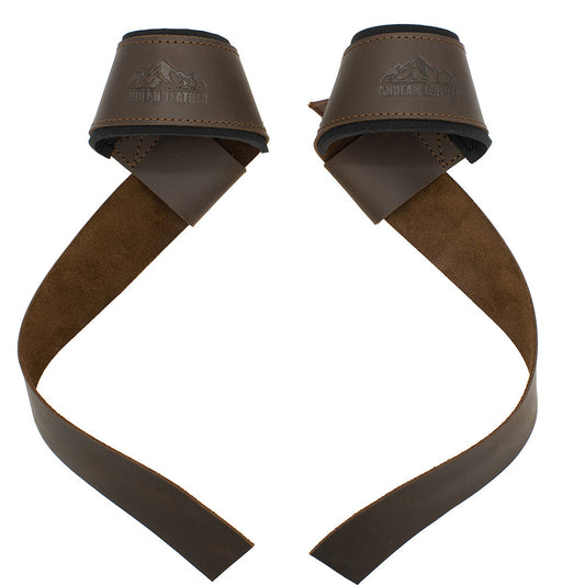 Andean Leather, Leather Lifting Straps for Weightlifting, Padded Neoprene with Full Grain Leather
