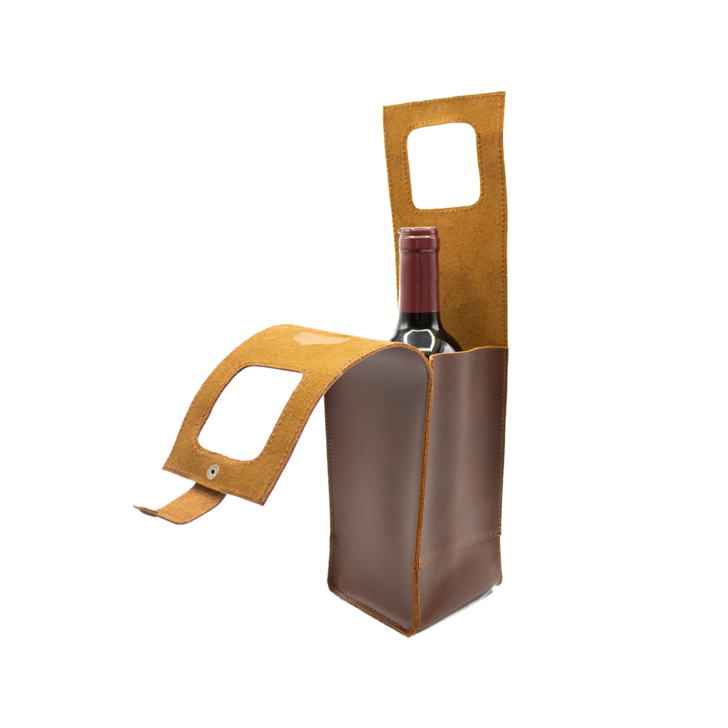 Andean Leather Wine Carrier